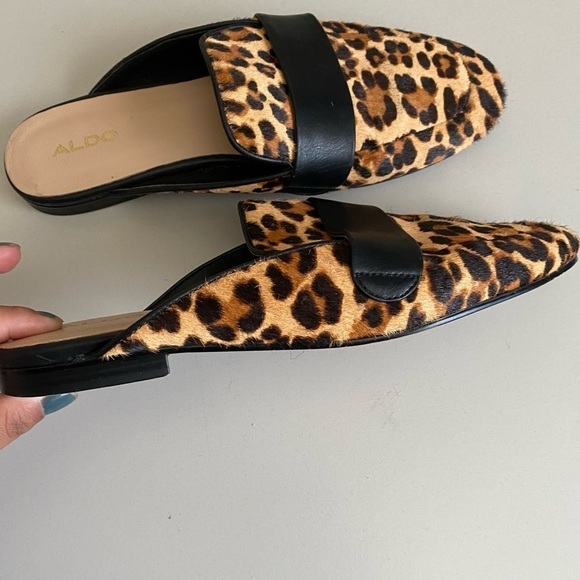 ALDO Leopard slip on mule animal‎ print size 8 - Picture 9 of 9